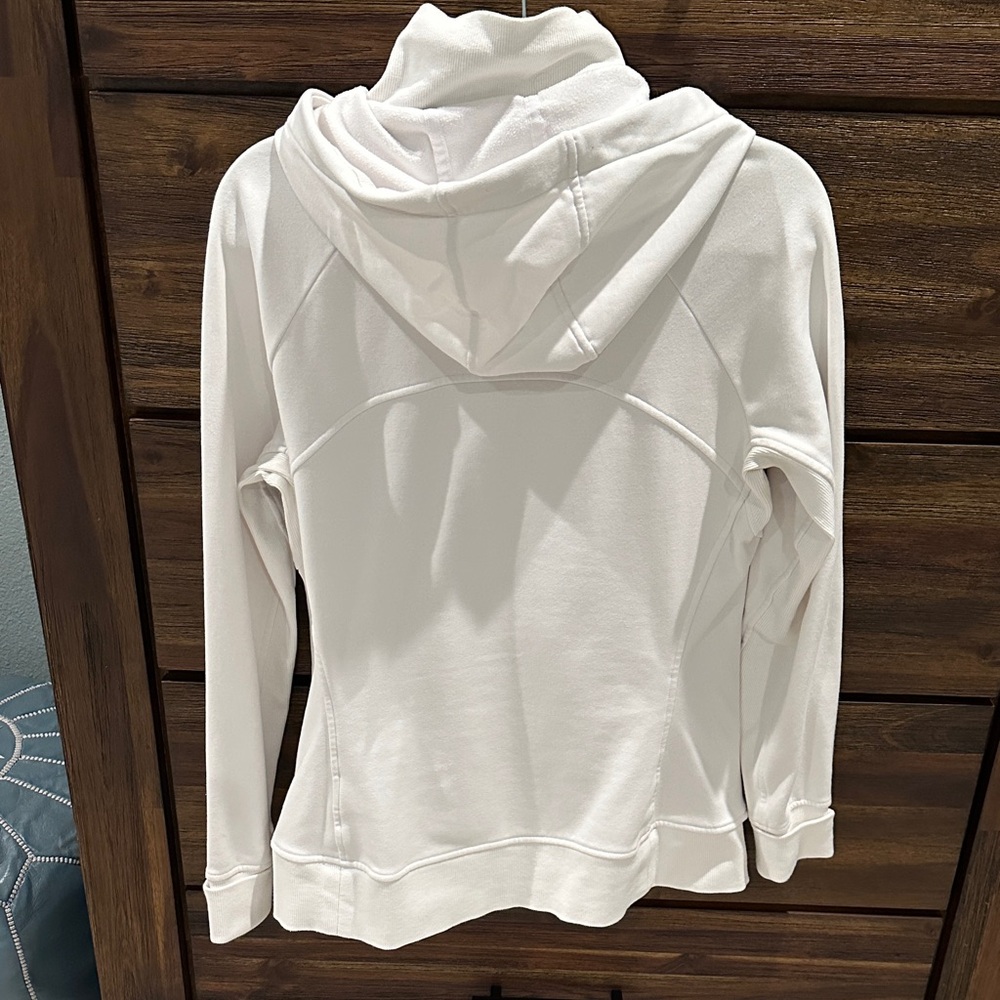 Athleta White Zip-Up Hoodie - Picture 6 of 6